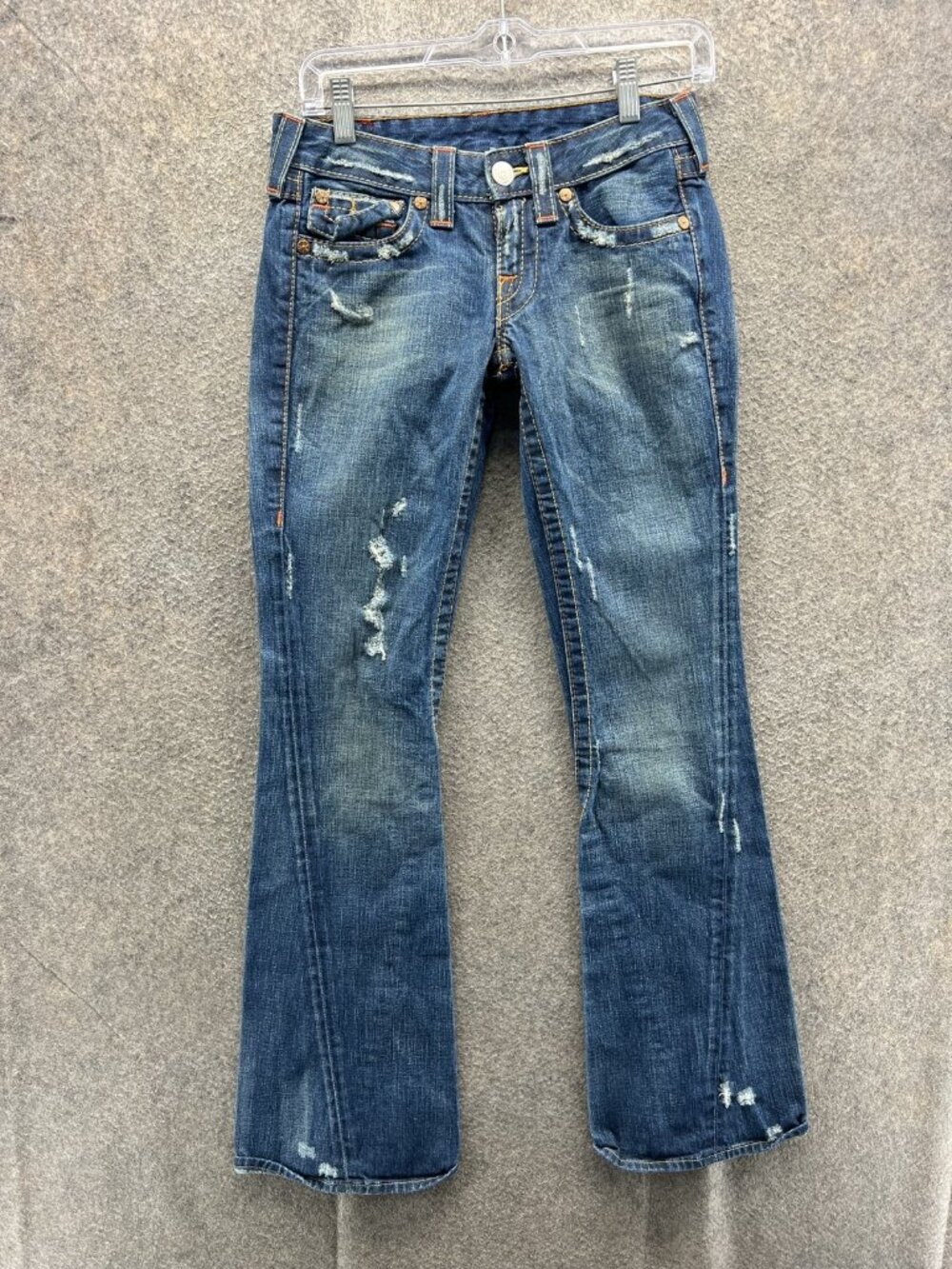 True Religion World Tour Joey Jeans Womens 26 Blue Medium Wash Slim Bootcut